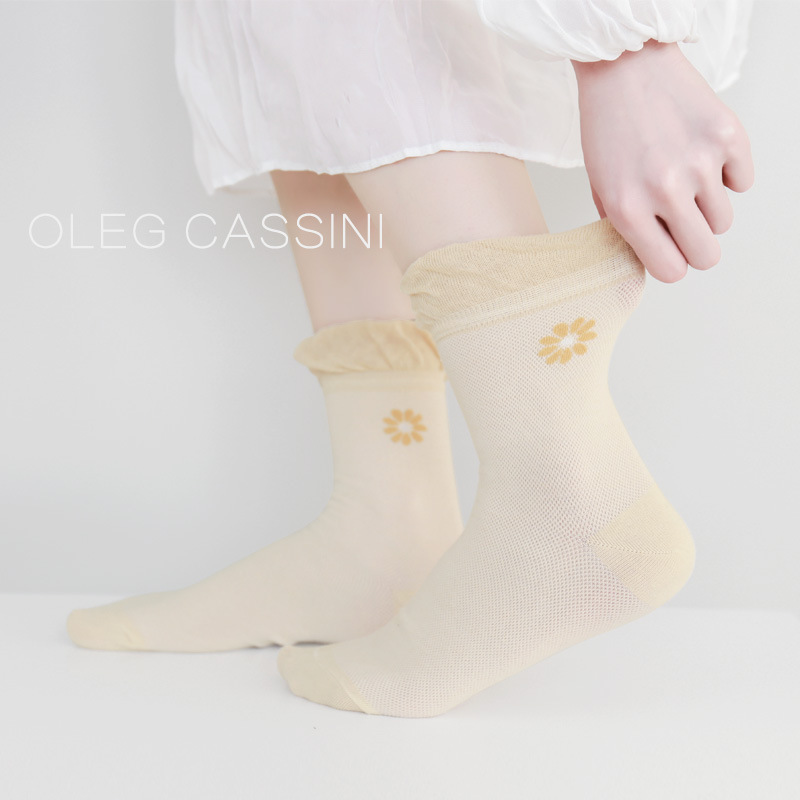 2-1 month socks summer combed cotton postpartum breathable sweat-absorbing loose mouth wide mouth not foot pregnant women elderly sleep socks