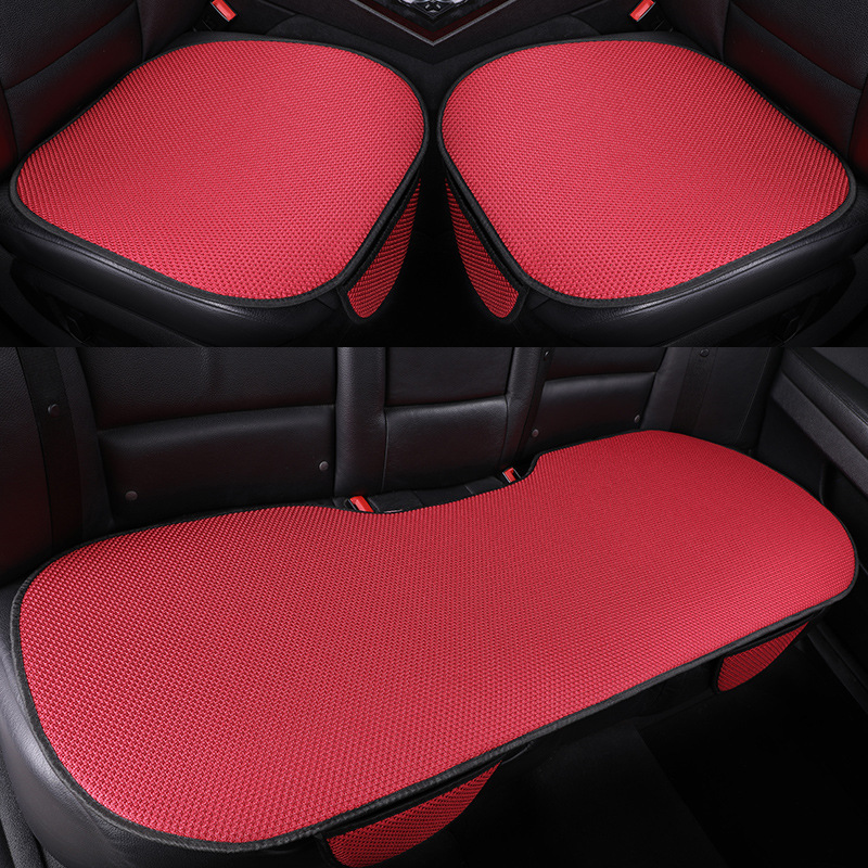 Nuevo cojín de automóvil cuatro estaciones de verano universal cojín de hielo de tres piezas cojín de asiento cojín de ventilación del coche
