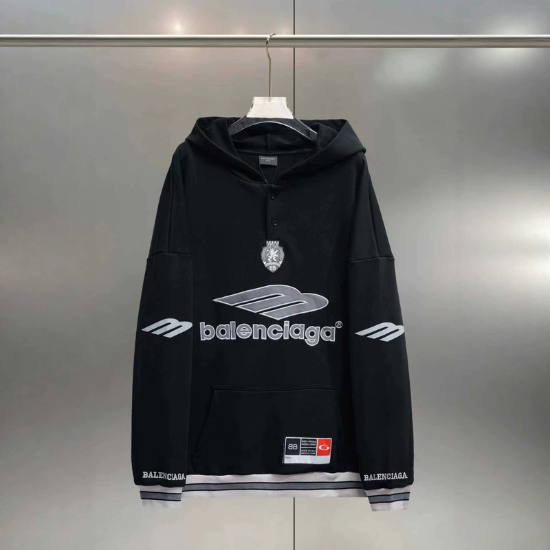 Paris B Brand Authentic Manchester United 3m Letter Embroidery Hooded Sweatshirt for Men and Women, Couple's Polo Collar Hoodie, One Piece Shipped Paris B Brand Authentic Manchester United 3m Letter Embroidery Hooded Sweatshirt for Men and Women, Couple's Polo Collar Hoodie, One Piece Shipped