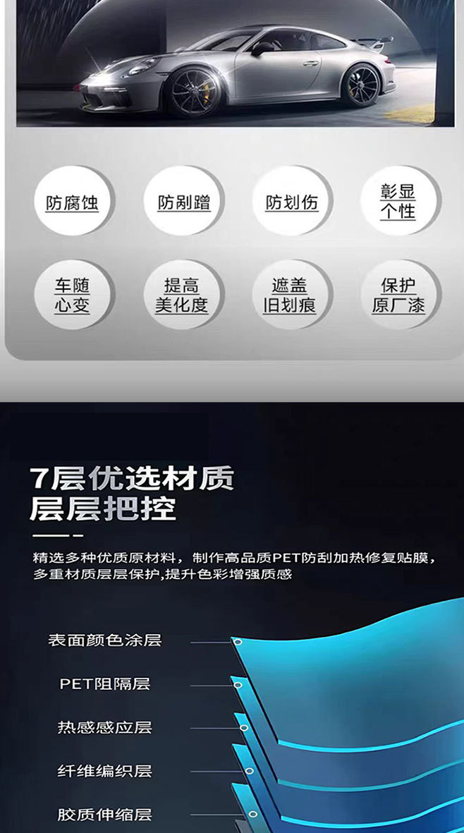 Cross-Border Wholesale 3D Car Roof Hood Automotive Accessories Modification Parts Film Motorcycle Rearview Mirror Carbon Fiber Stickers