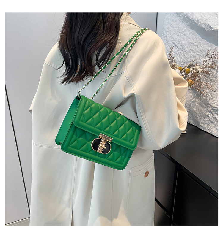 2024 neue Modische Lock Handheld frauen Koreanische Ausgabe Beliebte Lingge Stickerei Gewinde Einzigen Kreuz Schulter Kleine_voghion.com