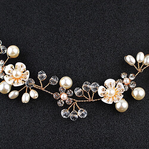 European and American beautiful flowers, hand-beaded headband, wedding dress, rhinestone headband, hair accessories, headband for girls