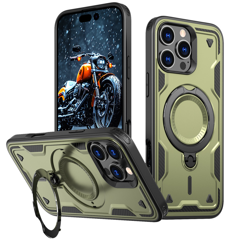 Amazon クロスボーダー Tianhuan 携帯電話ケース iPhone16ProMax 磁気回転スタンド 16E 保護カバーに適しています|undefined
