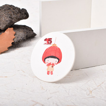 软胶杯垫高级感隔热杯垫防滑耐热平面圆形杯垫软胶茶杯咖啡杯垫厚