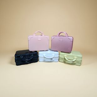 Retro Mini Portable Cosmetic Case 14inch Holiday Gift Packaging Wedding Accompanying Gift Box Storage Case Doll House