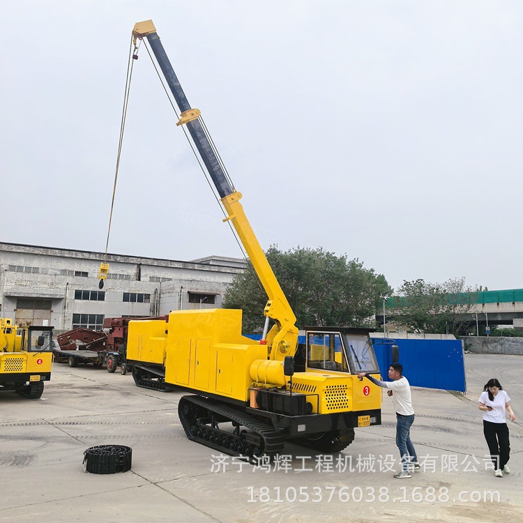 履带式野外发电车 复杂地形自移动发电机组 应急救援电源车加吊臂