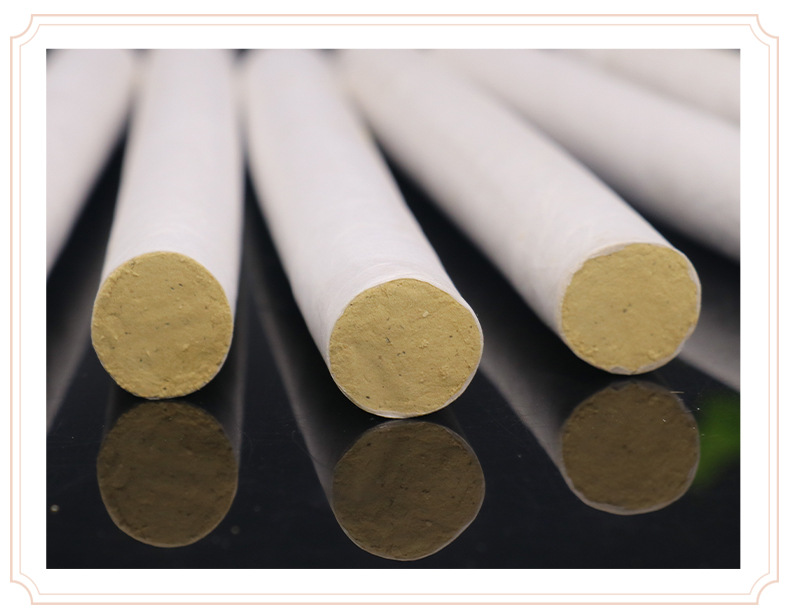 Five-Year Aged Moxa Sticks Ai Tiao 纯艾条 Pure Mugwort Moxibustion Rolls 10 Sticks per Box in use