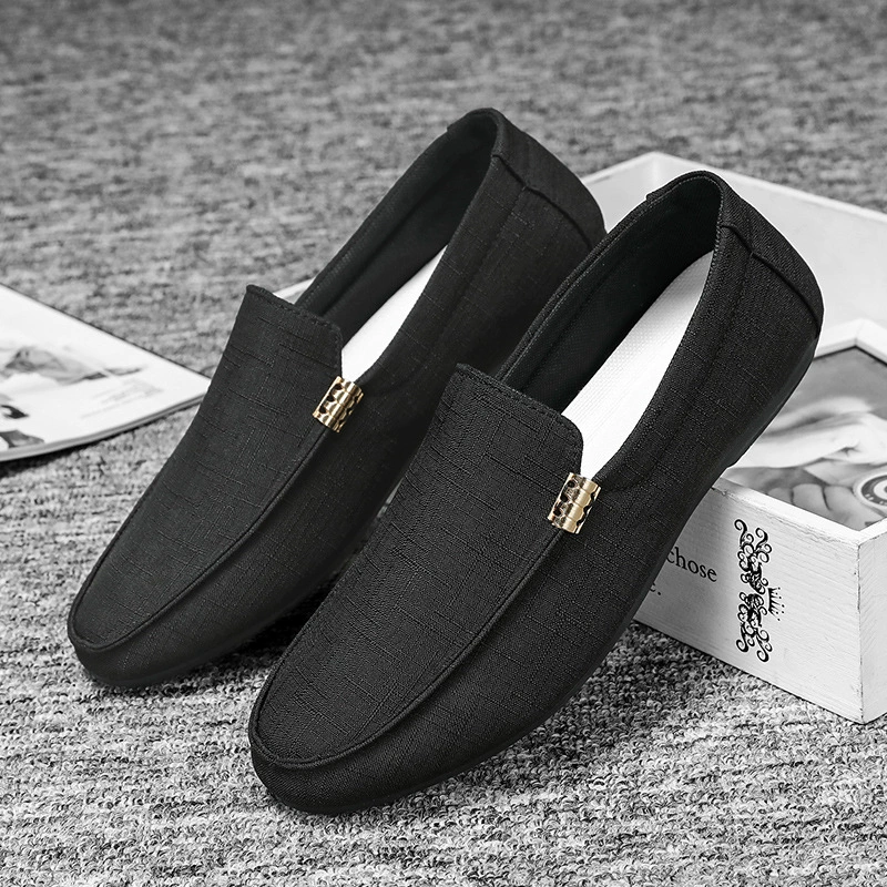 Летние новые дышащие ботинки из бобов Мужская повседневная обувь корейская тенденция