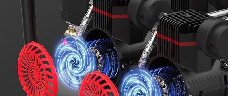 New air pump, air compressor, oil-free silent inflator, high-pressure air pump for woodworking, auto repair, and painting