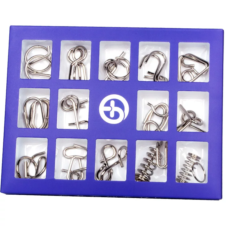 Purple set, intellectual constructor, toy, 15 pieces