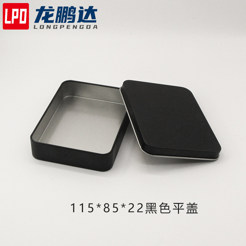 黒の窓開け鉄箱充電ライター鉄箱包装銀色ブリキ箱現物印刷可能ロゴ|undefined