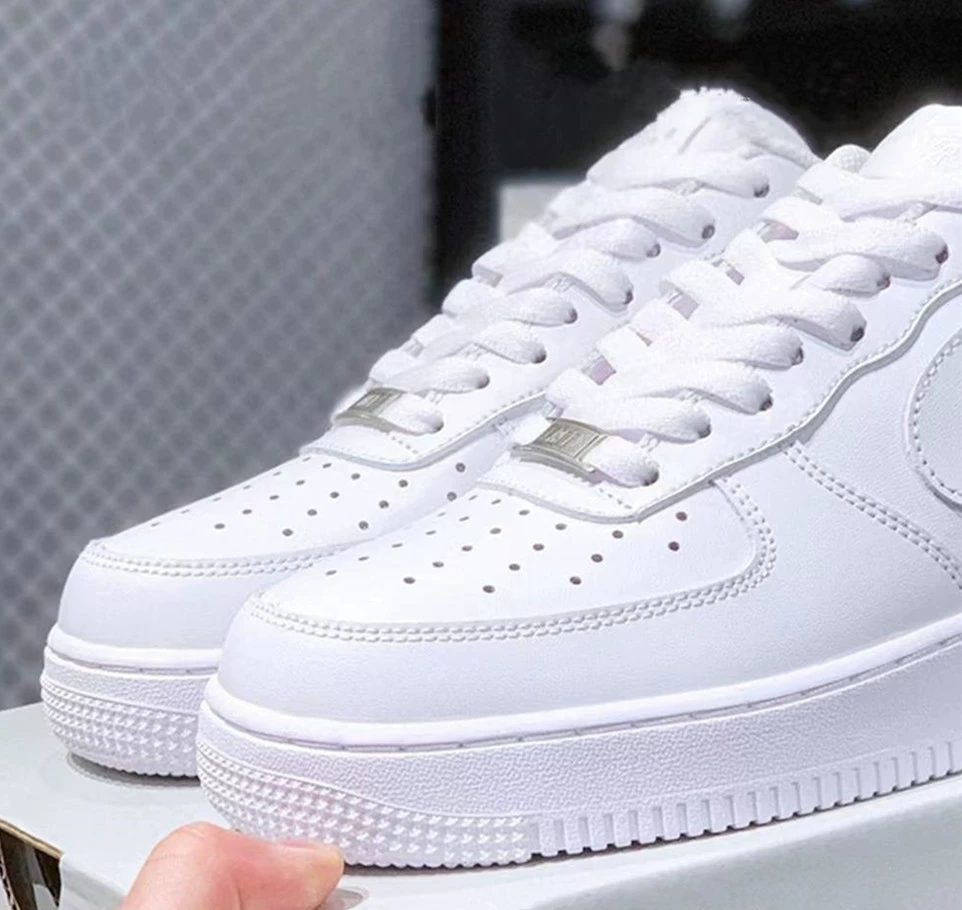 Nike Air Force 1, низкие классические белые кеды, кроссовки для мужчин и женщин