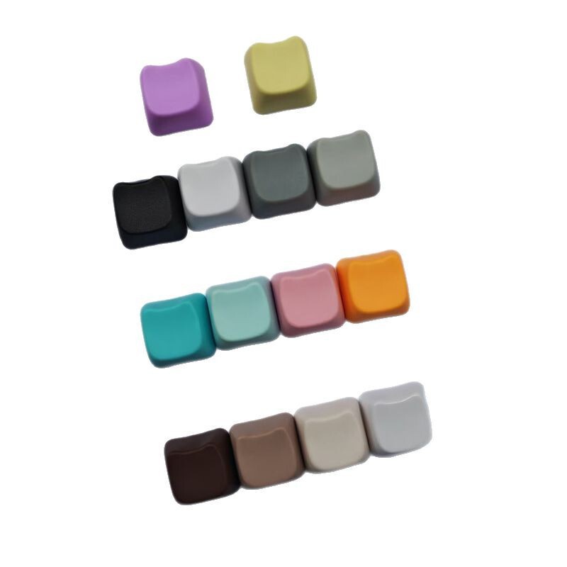 PBT material cat head Macaron multicolor mx cross chrysanthemum surface frosted back glossy personality non-engraved keycap