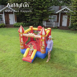 Airmyfun Kidsren's Inflatable Trampoline Slide Home Oxford Cloth Inflatable Castle Indoor Inflatable Naughty Castle Slide