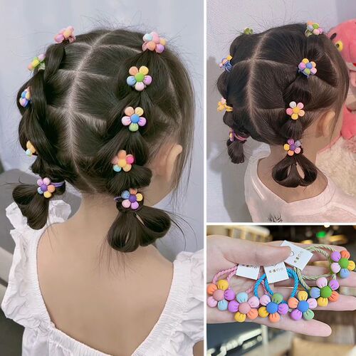 Korean style children's hairband baby headband cute bow tied hair like rubber band little girl hairband girls headwear