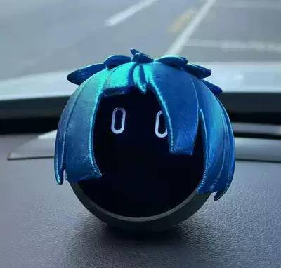 funny and creative car Car ornaments - smatte-nomi-hat-3d-printed-does-not-include-robot