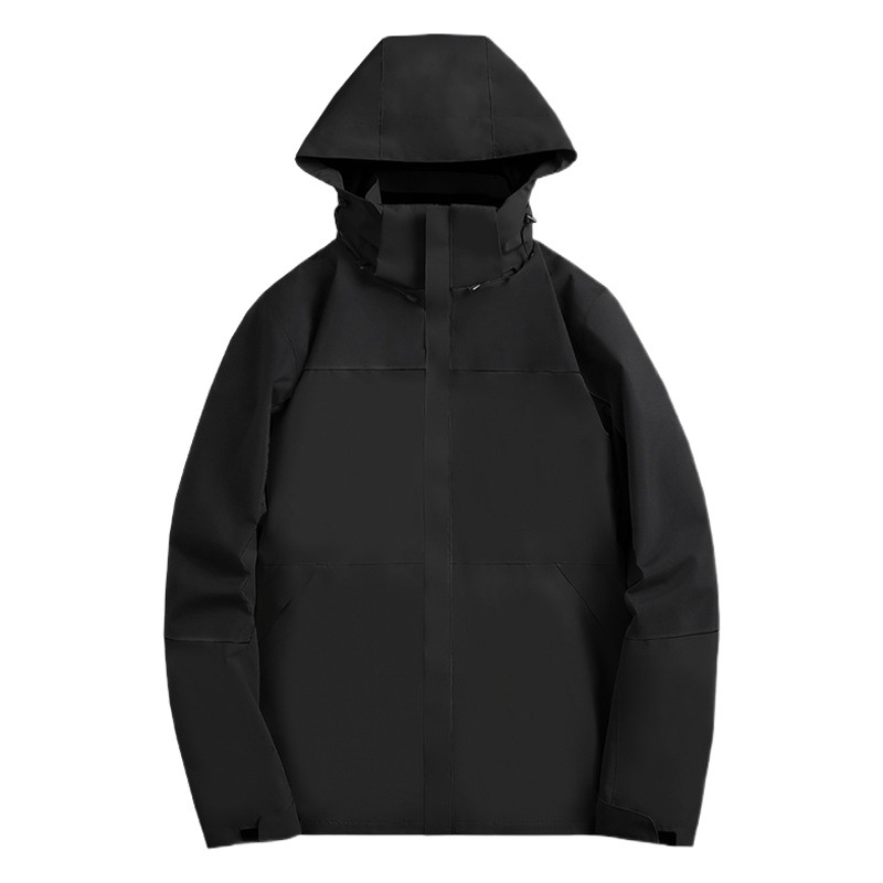 Chaqueta Cortavientos con Capucha Unisex de Nylon A prueba de viento para Montañismo
