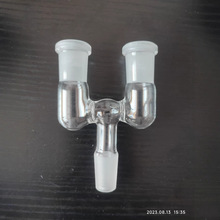 跨境现货高硼硅玻璃14mm转换三通截图 玻璃烟枪配件