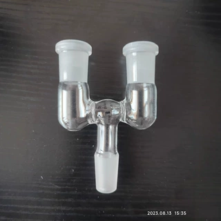 跨境现货高硼硅玻璃14mm转换三通截图 玻璃烟枪配件
