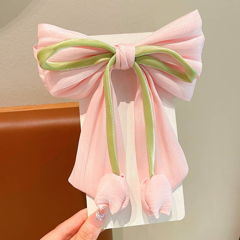 With bow, fuchsia