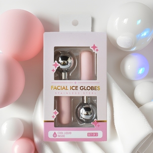 Beauty Salon Home Hot and Cold Dual-Use Mini 304 Stainless Steel Ice Wave Ball Water Wave Energy Facial Ice Massage Stick