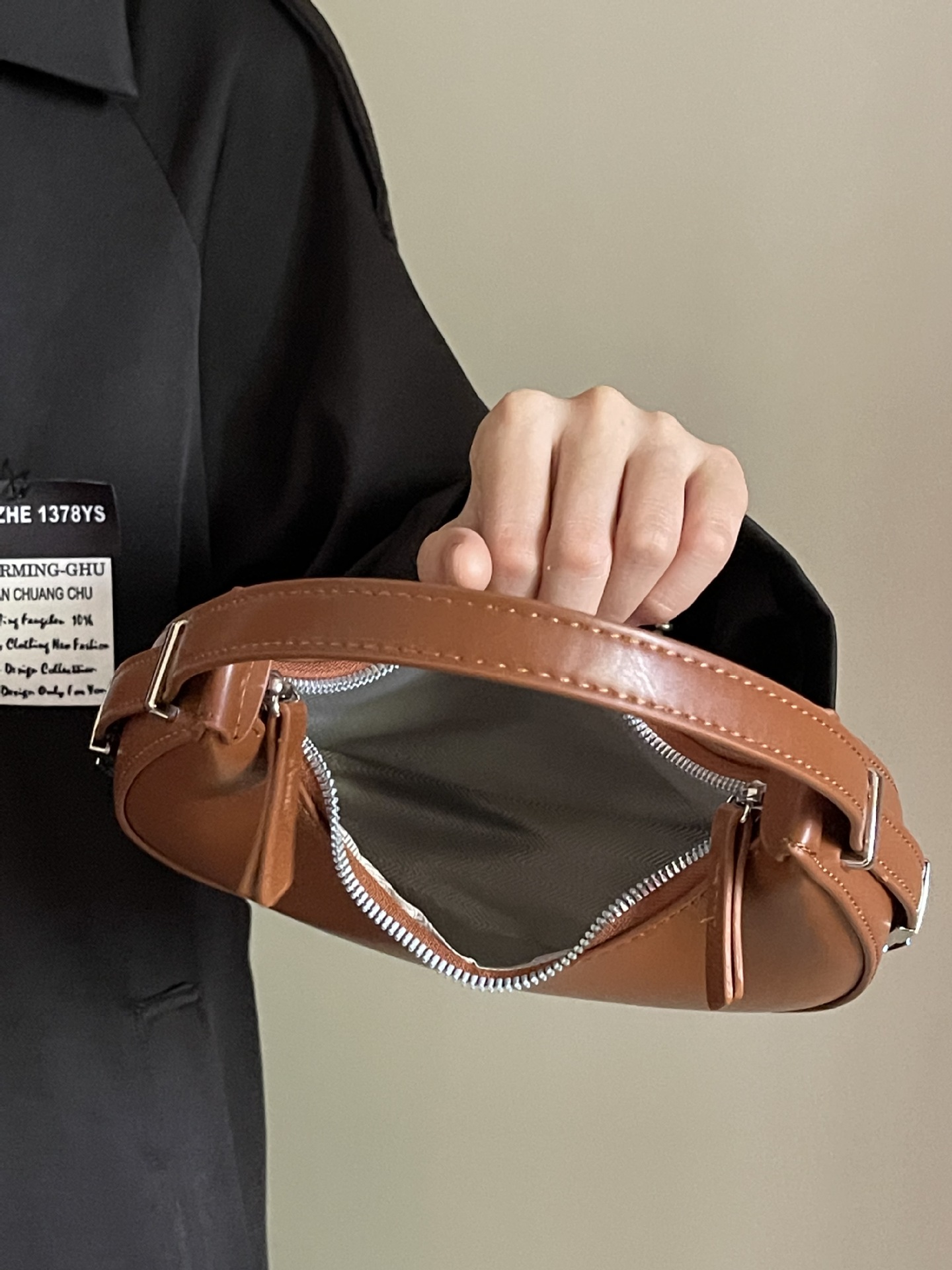 Nuova borsa da donna piccola e alla moda, versatile, con fibbia a chiusura, a forma di mezzaluna, piccola e casual borsa a spalla singola_voghion.com