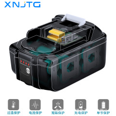 牡丹田makit 18v 6000mah懐中電灯リチウム電池のクロスボーダー人気電動工具電池パックに代わる