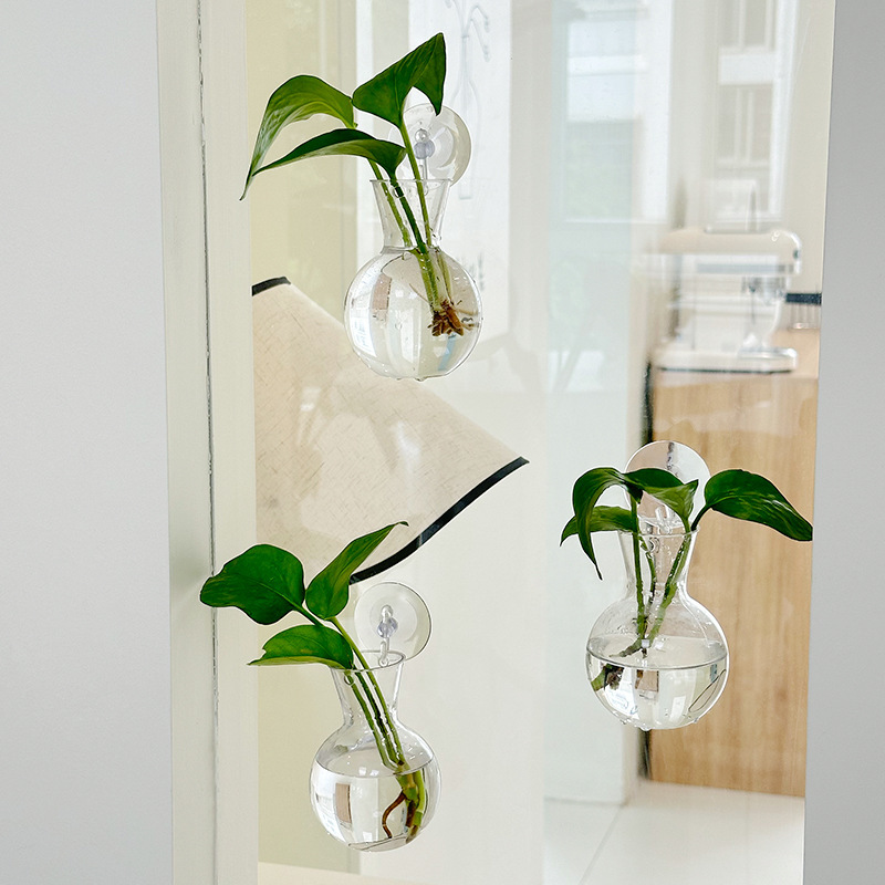 クリエイティブ DIY 水耕ポトス植物ボトルホーム屋内吊り下げ装飾小さな新鮮なアクリル花瓶|undefined