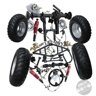 brake assembly, differential, front and – Motorcycle frame