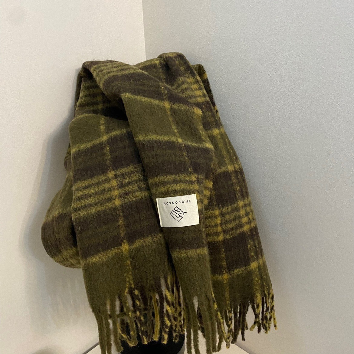 Maillard i mitation cashmere plaid per donna, versatile in inverno, sciarpa coreana di alta qualità, spessa e calda_voghion.com