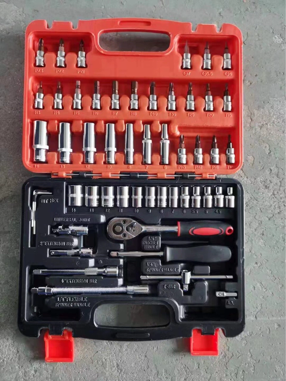 46PC Auto Repair Combination Set 53PC Combination Set Holding Tool Tools Home Case Tool