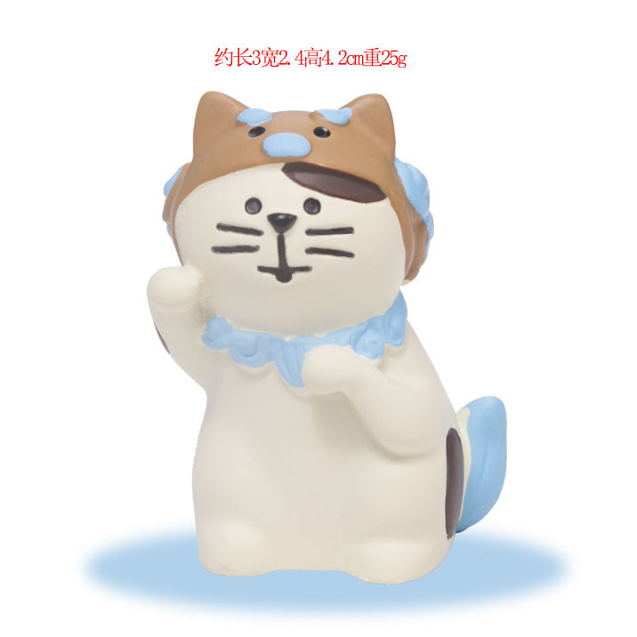 日本の猫デスクトップ装飾品 ZAKKA クリエイティブ漫画春の庭の装飾トレンディな DIY 樹脂工芸品装飾品|undefined