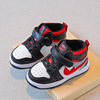 Children's sneakers, sports shoes, high casual footwear for leisure for boys, 2023, autumn, Korean style