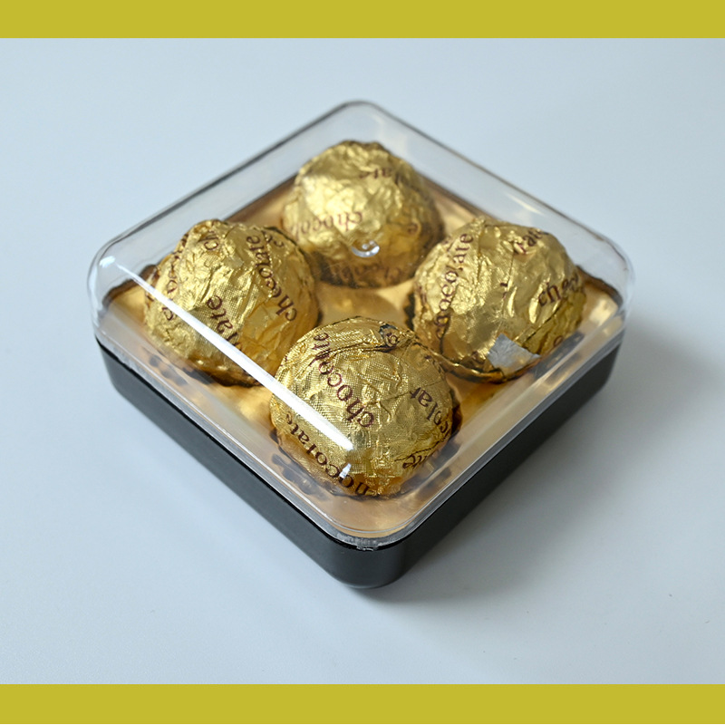 Caja de plástico cuadrada cuad