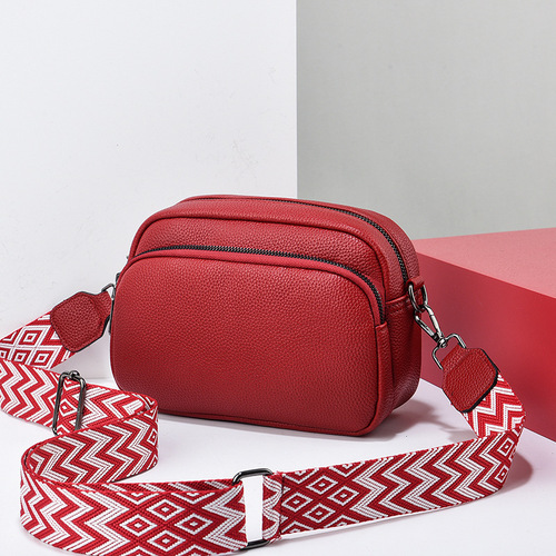 Contrast color fashionable women's handbag  autumn and winter new large-capacity mother bag single shoulder crossbody bag women's bag