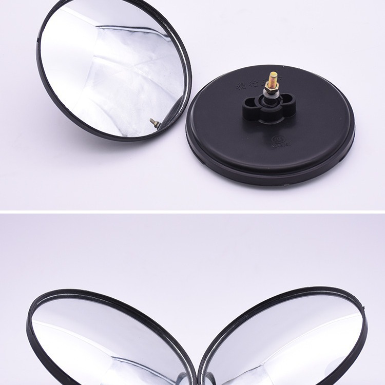 Espejo convexo pequeño redondo para triciclo de pasajeros cerrado espejo retrovisor de caravana espejo retrovisor general de modificación de vehículo eléctrico