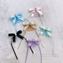 DIYレースリボン蝶結び半製品アクセサリーアクセサリー
