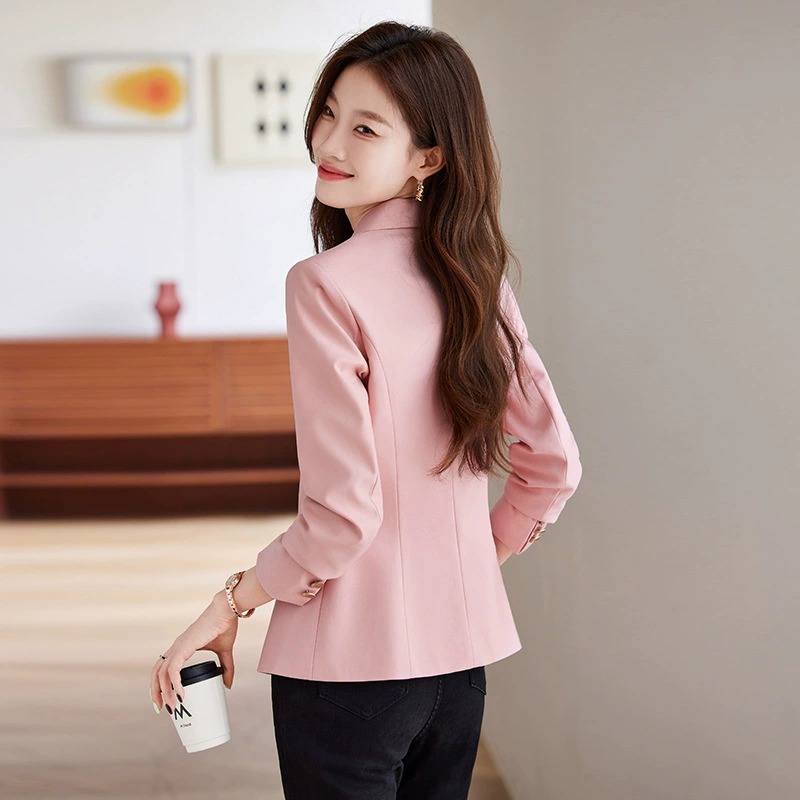 2024 Новая_BUSALONG Female Long Sleeve Professional Small suit официально подделывать женскую куртку 8226