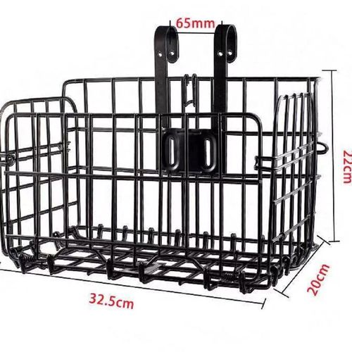 Folding bicycle basket, thick mountain bike basket, bicycle basket with hook, mountain bike basket