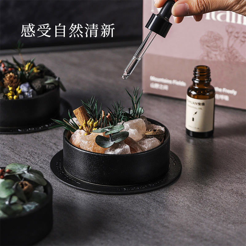 Fire-Free Aromatherapy Essential Oil Diffuser Stone Aromatherapy Gift Box High-End Souvenir Home Bedroom Long-Lasting Fragrance Ornaments