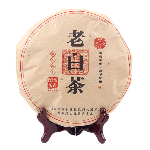 Fuding Old White Tea High Mountain Aged White Tea Congou Shoumei Sun-dried Tea Leaves 350g White Tea Cake Bulk Wholesale