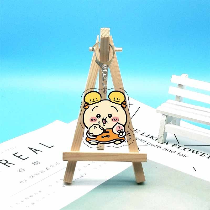 chiikawa ジイカワ ハチ小八 ins 漫画かわいいランドセル小さなペンダントアクリルキーホルダー|undefined