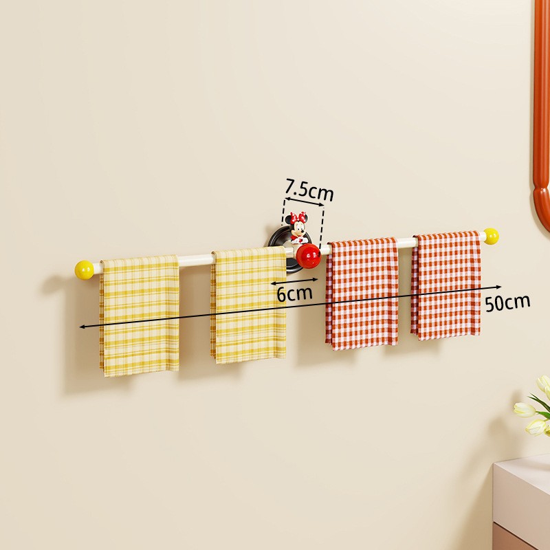 Toallero de Pared de Acero al Carbono Sin Perforación para Baño image 10