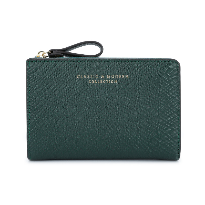 2023 tylian Nueva Cruz patrón pu billetera de las mujeres de gran capacidad transfronteriza billetera corta ins fábrica al por mayor