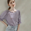 Summer elegant shirt, cute top, loose fit