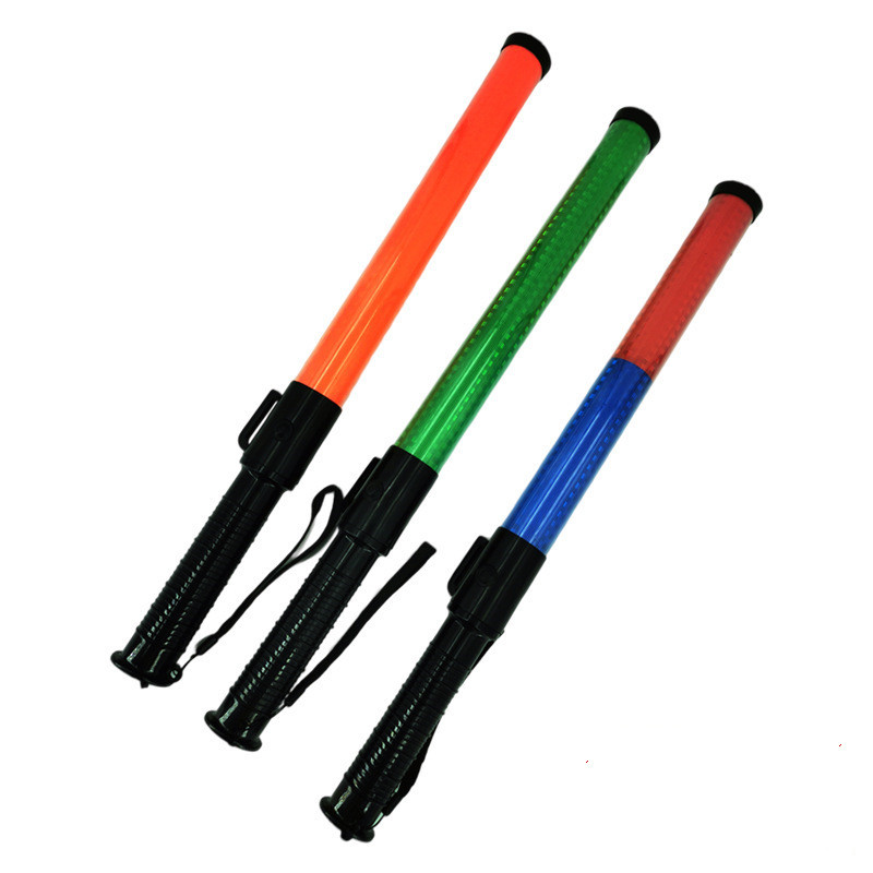 充电交通指挥棒 LED闪光信号灯塑料荧光棒