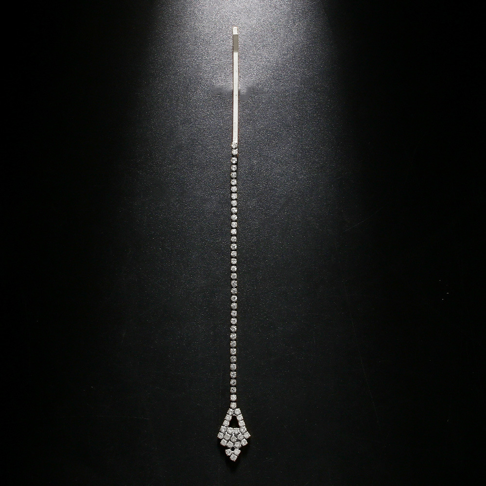 Pendentif en strass exotique ornement de front pendentif de sourcil coiffe de mariée simple clip transversal accessoires de cheveux chaîne de cheveux_voghion.com