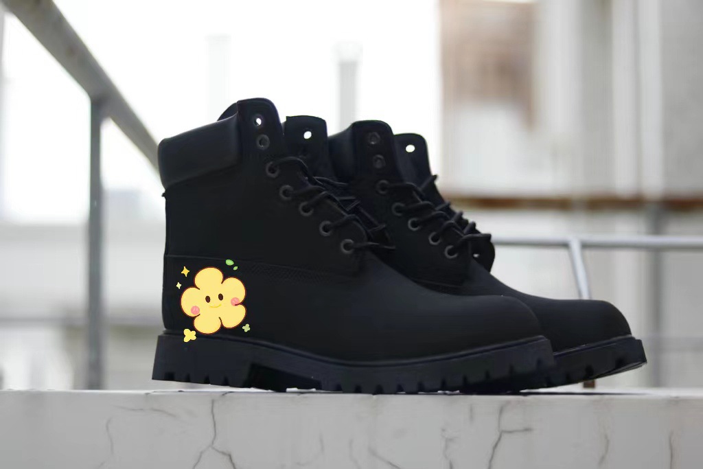 Botas de ruibarbo clásicas, botas al aire libre, botas de cuero para hombres, botas Martin de alta resistencia, botas deportivas para mujeres