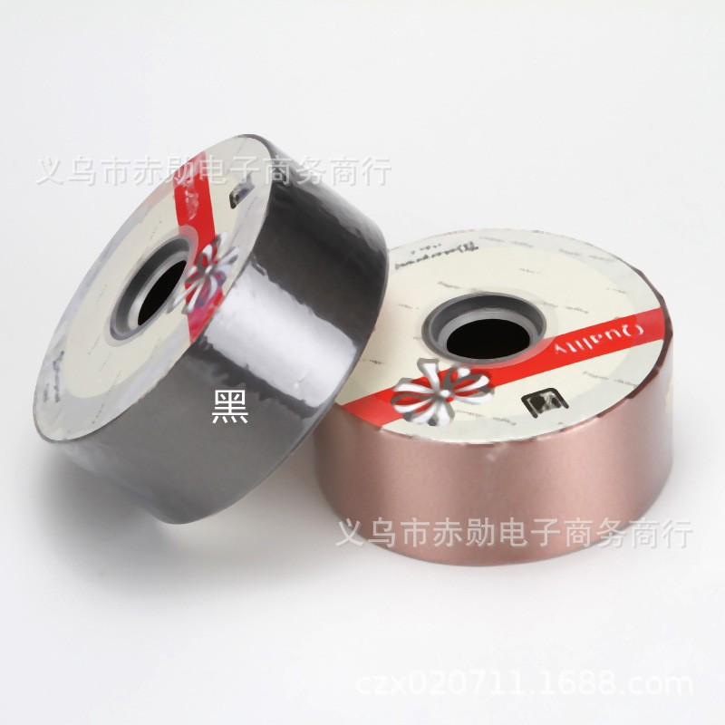 100 yardas de plástico de color liso doble rollo cinta flor azul caja de regalo Correa decorativa material tejido a mano cinta desgarrable