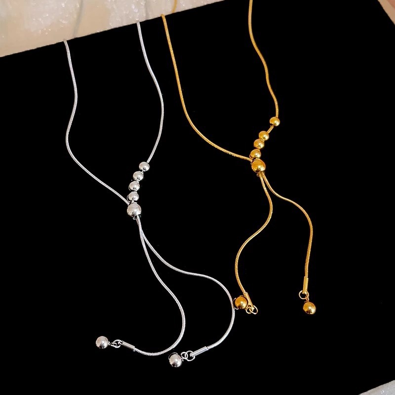 Elegante Metallperlen Langarm Pulloverkette Für Damen Schmuck_voghion.com